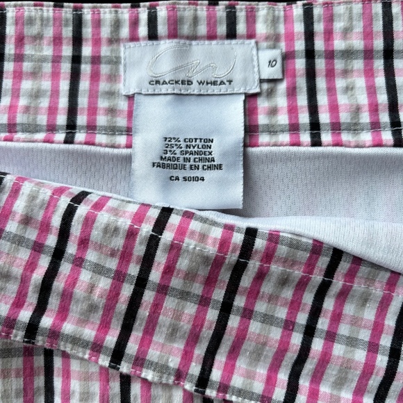 Cracked Wheat Pink, Gray & Black Plaid Skort - Picture 5 of 5